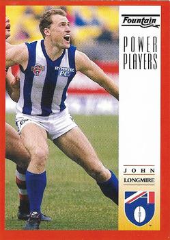 1997 Select Fountain AFL Power Players #5 John Longmire Front